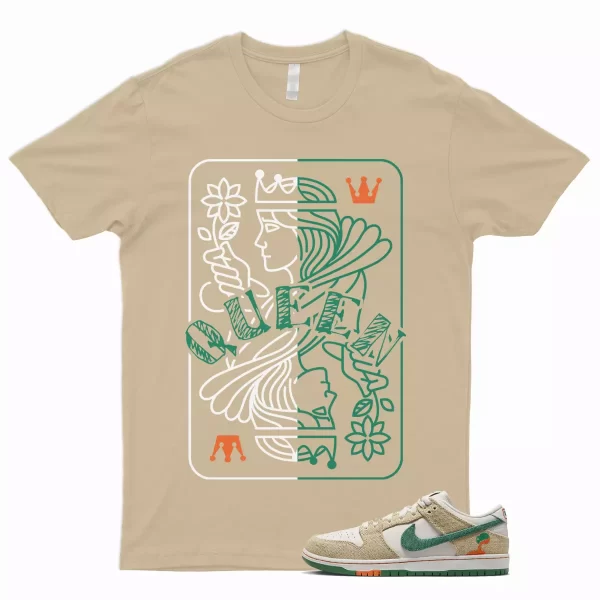 QUEEN Shirt to Match SB Dunk Low Jarritos Phantom Safety Orange Malachite Khaki Jezsport.com