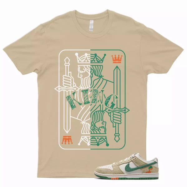 KING T Shirt to Match SB Dunk Low Jarritos Phantom Safety Orange Malachite Khaki Jezsport.com