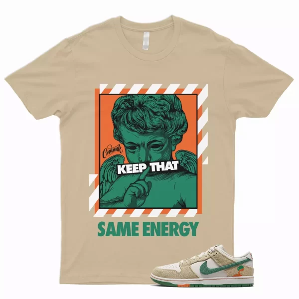 ENERGY Shirt to Match SB Dunk Low Jarritos Phantom Safety Orange Malachite Khaki Jezsport.com