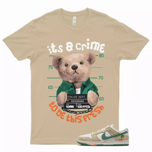 CRIME Shirt to Match SB Dunk Low Jarritos Phantom Safety Orange Malachite Khaki Jezsport.com