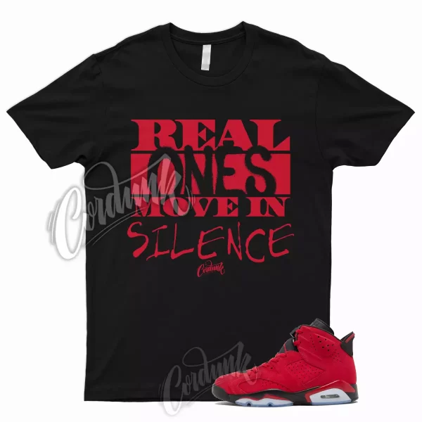 R1 T Shirt to Match 6 Retro Toro Bravo Varsity University Red Bred Flu Game 1 Jezsport.com