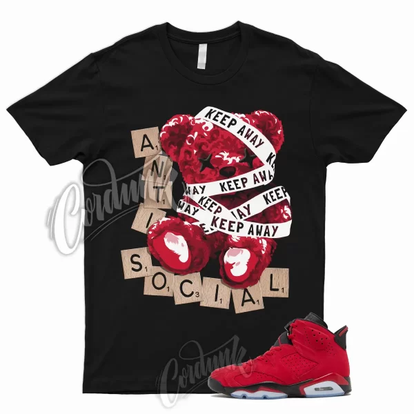 ANTI T Shirt to Match 6 Retro Toro Bravo Varsity University Red Bred Flu Game 1 Jezsport.com