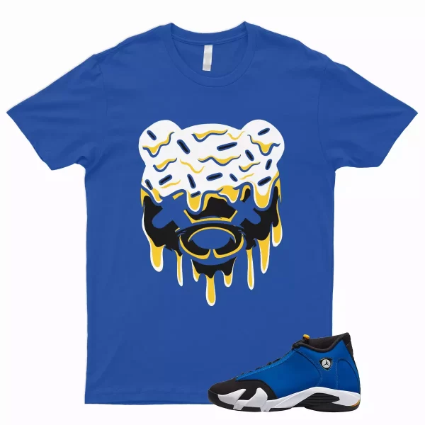 DRIPPY T Shirt to Match 14 Retro Laney Varsity Royal Yellow Maize Reverse 2023 1 Jezsport.com