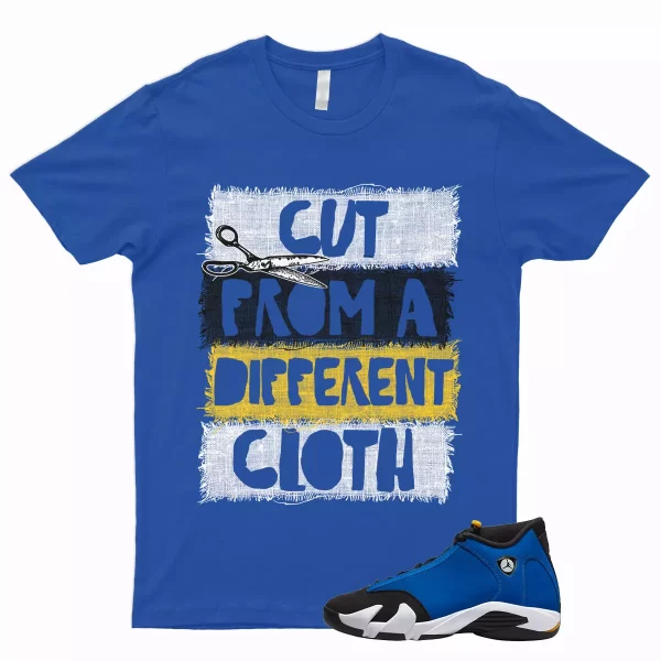 CUT T Shirt to Match 14 Retro Laney Varsity Royal Yellow Maize Reverse 2023 1 Jezsport.com