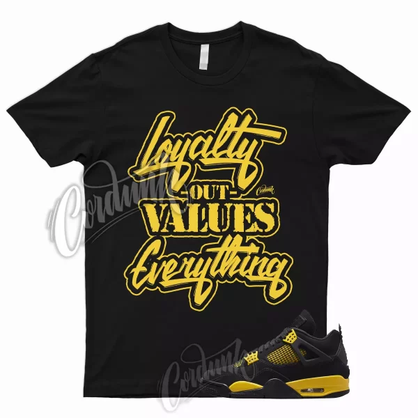 LYLTY T Shirt to Match 4 Retro Tour Yellow Thunder Lightning Low Mid 1 Jezsport.com