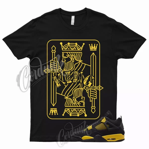 KING T Shirt to Match 4 Retro Tour Yellow Thunder Lightning Low Mid 1 Jezsport.com