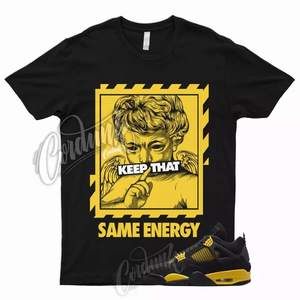 ENERGY T Shirt to Match 4 Retro Tour Yellow Thunder Lightning Low Mid 1 Jezsport.com