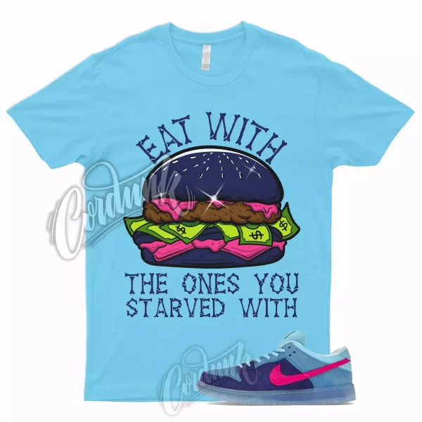 EAT T Shirt for Dunk Low SB Run The Jewels Deep Royal Blue Active Pink Chill 1 Jezsport.com