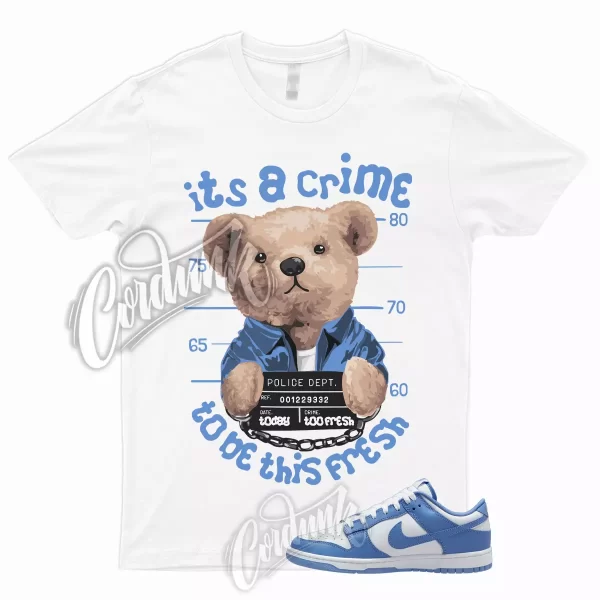 CRIME T Shirt to Match Dunk Low Polar Blue Mid High University 1 Air Force Max Jezsport.com