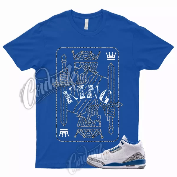 KING T Shirt to Match 3 Wizards Royal True Blue Cement Grey Elephant 5 Game 1 Jezsport.com