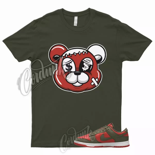 STITCH Shirt to Match Dunk Low Mystic Red Olive Cargo Khaki Rough Green Mid High Jezsport.com