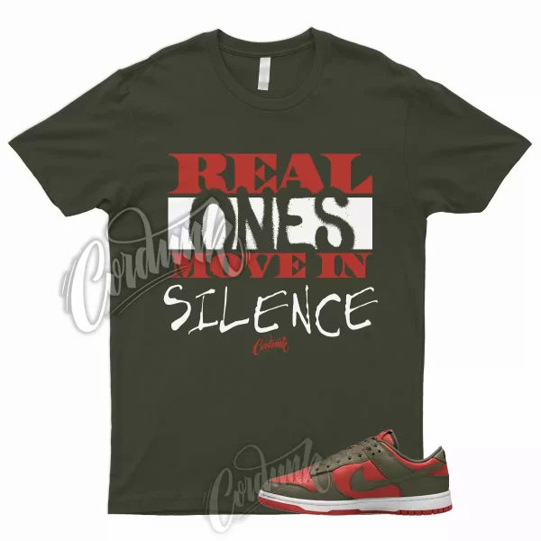 R1 T Shirt to Match Dunk Low Mystic Red Olive Cargo Khaki Rough Green Mid High Jezsport.com