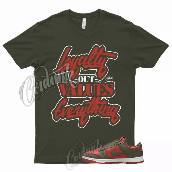 LYLTY Shirt to Match Dunk Low Mystic Red Olive Cargo Khaki Rough Green Mid High Jezsport.com