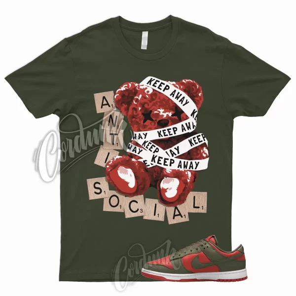 ANTI T Shirt to Match Dunk Low Mystic Red Olive Cargo Khaki Rough Green Mid High Jezsport.com