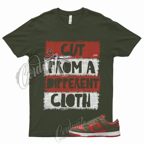 CUT T Shirt to Match Dunk Low Mystic Red Olive Cargo Khaki Rough Green Mid High Jezsport.com