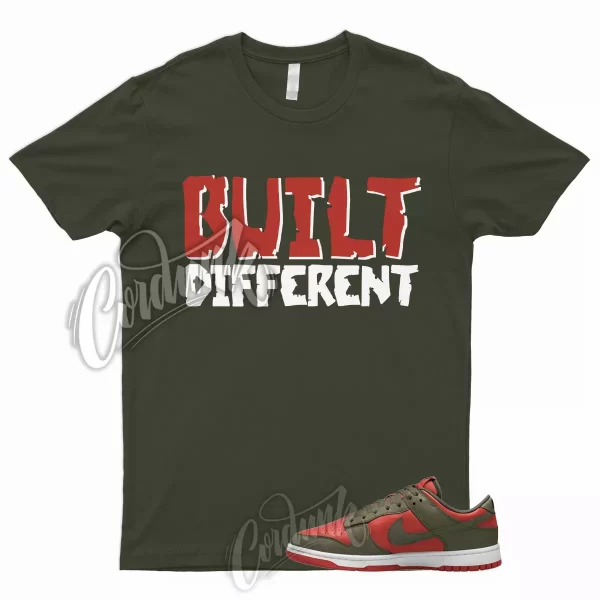 BUILT Shirt to Match Dunk Low Mystic Red Olive Cargo Khaki Rough Green Mid High Jezsport.com