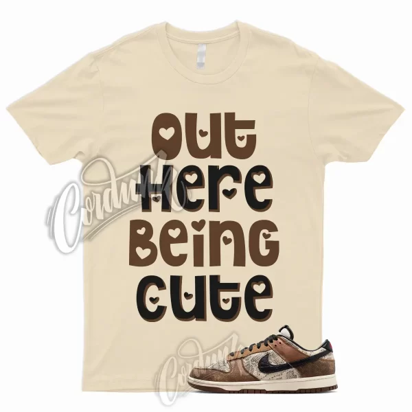 CUTE T Shirt to Match Dunk Low CO.JP 2023 Ale Brown-Pecan-Dark Driftwood Red 1 Jezsport.com