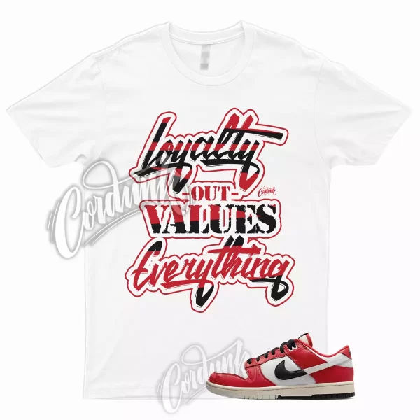 LYLTY T Shirt to Match Dunk Low Chicago Split University Red Black Light Silver Jezsport.com