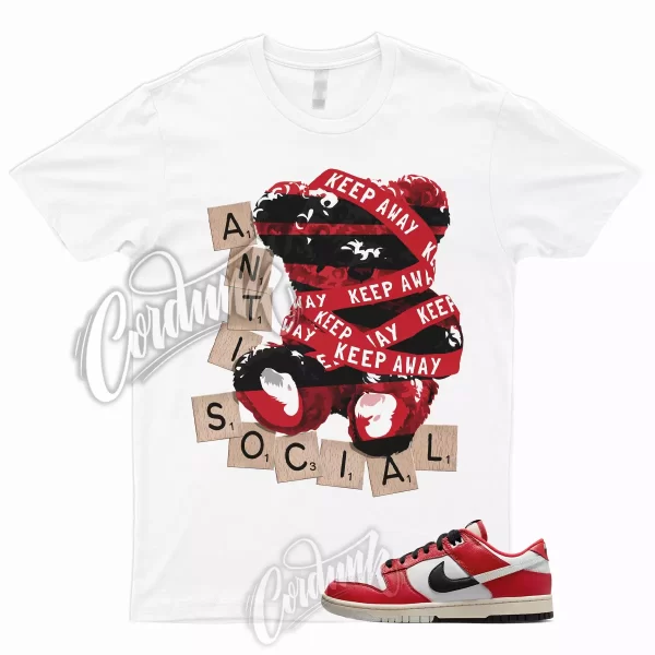 ANTI T Shirt to Match Dunk Low Chicago Split University Red Black Light Silver Jezsport.com