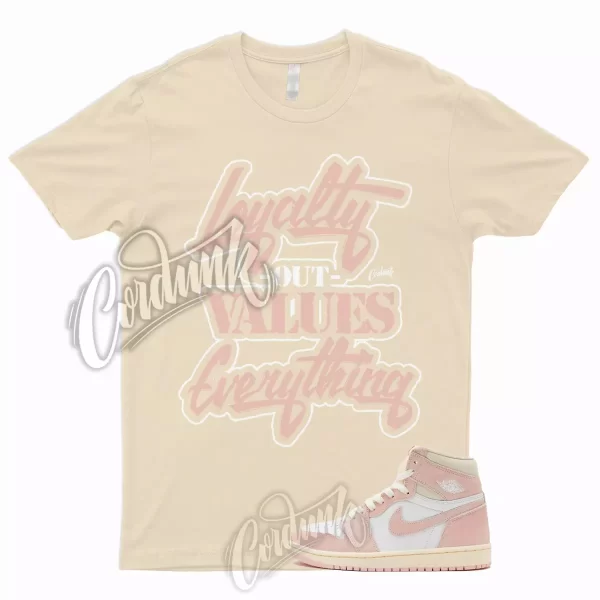 LYLTY T Shirt to Match Jordan 1 Washed Pink Atmosphere Muslin Sail White OG WMNS Jezsport.com