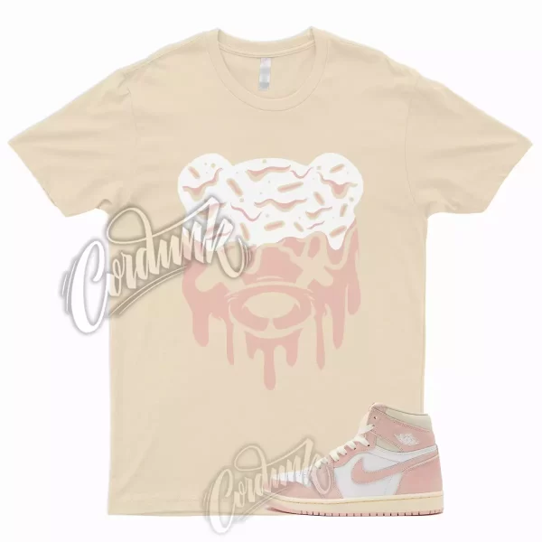 DRIPPY Shirt to Match Jordan 1 Washed Pink Atmosphere Muslin Sail White OG WMNS Jezsport.com