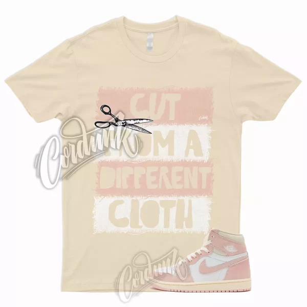 CUT T Shirt to Match Jordan 1 Washed Pink Atmosphere Muslin Sail White OG WMNS Jezsport.com