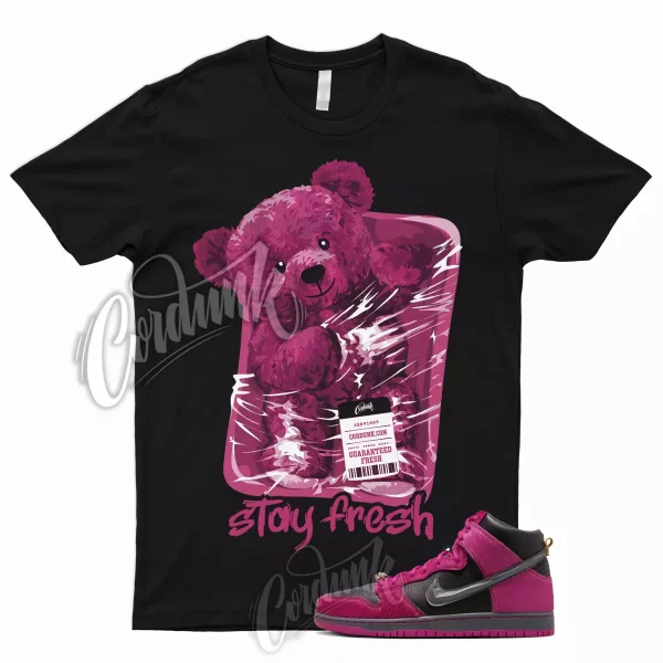 STAY T Shirt to Match Dunk High Run The Active Pink Black Metallic Gold Jewels Jezsport.com