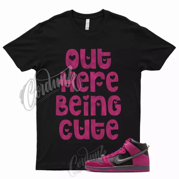 CUTE T Shirt to Match Dunk High Run The Active Pink Black Metallic Gold Jewels Jezsport.com