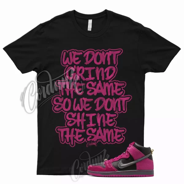 GRIND T Shirt to Match Dunk High Run The Active Pink Black Metallic Gold Jewels Jezsport.com