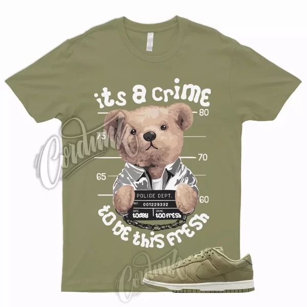 CRIME T Shirt for Dunk Low Premium Neutral Olive Green Sail Max Force Mid High 1 Jezsport.com