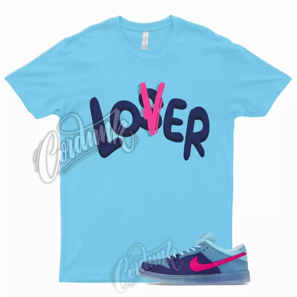 LOVER T Shirt for Dunk Low SB Run The Jewels Deep Royal Blue Active Pink Chill 1 Jezsport.com