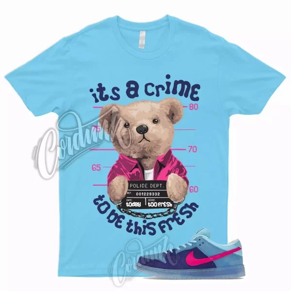 CRIME T Shirt for Dunk Low SB Run The Jewels Deep Royal Blue Active Pink Chill 1 Jezsport.com