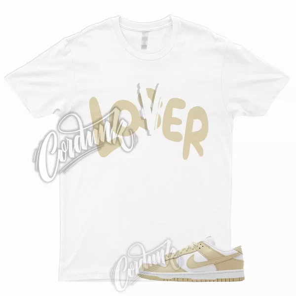 LOVER T Shirt to Match Dunk Low Team Gold Wolf Grey White Tan Khaki Mid High Max Jezsport.com