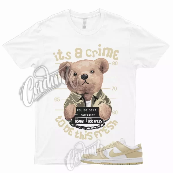 CRIME T Shirt to Match Dunk Low Team Gold Wolf Grey White Tan Khaki Mid High Max Jezsport.com