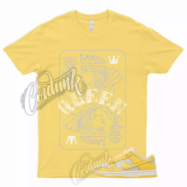 QUEEN T Shirt to Match Dunk Low Citron Pulse Sail Light Bone Yellow Force Max 1 Jezsport.com