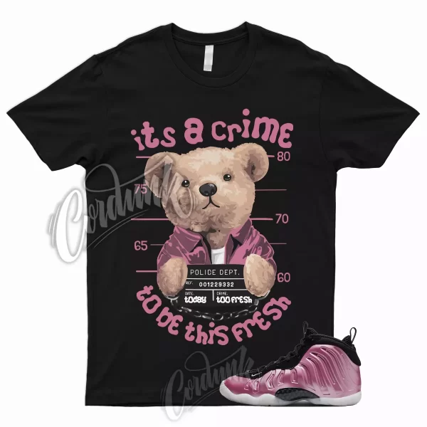 CRIME T Shirt to Match Little Posite One Foamposite Polarized Pink Black White 1 Jezsport.com