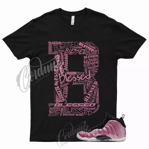 BLESSED Shirt to Match Little Posite One Foamposite Polarized Pink Black White 1 Jezsport.com