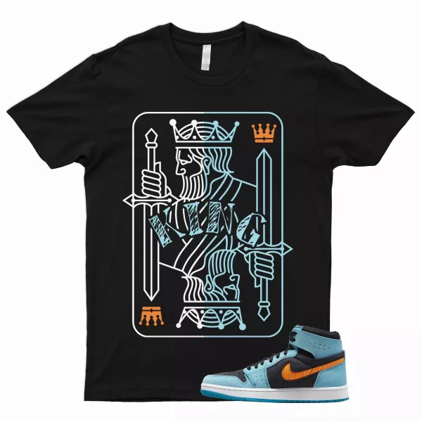 KING T Shirt to Match 1 Zoom CMFT 2 Bleached Aqua Bright Citrus Jordan Black Jezsport.com