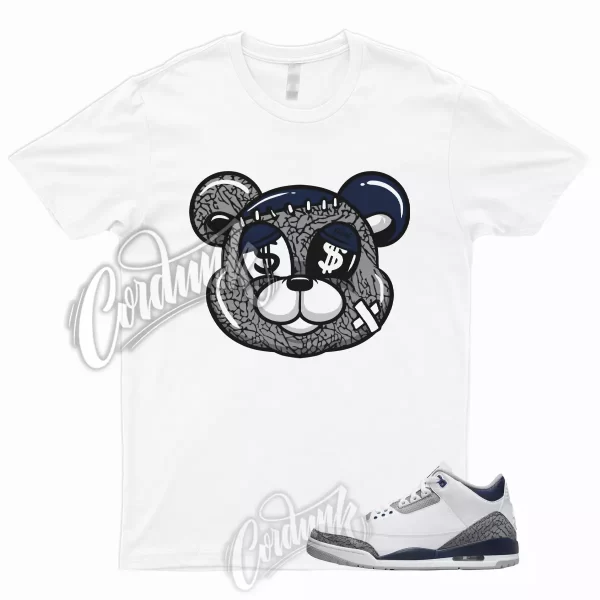 STITCH Shirt for 3 Midnight Navy Cement Grey Elephant Print Georgetown Dunk Low Jezsport.com