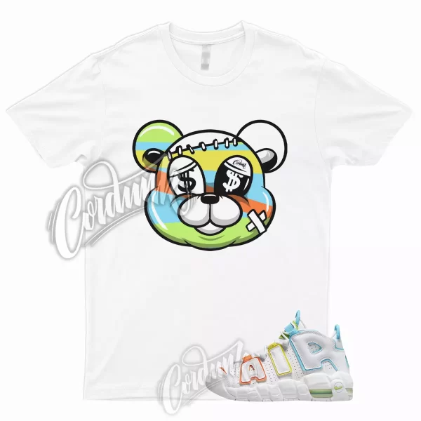 STITCH T Shirt to Match Air More Uptempo GS White Multi Color 1 Jezsport.com