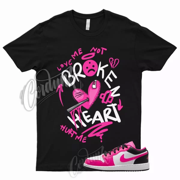 BROKEN T Shirt to Match Jordan 1 Low GS Fierce Pink Triple Prime Dunk Mid Black Jezsport.com