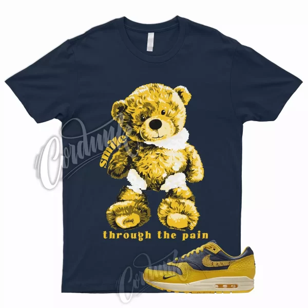 SMILE T Shirt to Match Air Max 1 CO.JP Michigan Midnight Navy Varsity Maize WMNS Jezsport.com