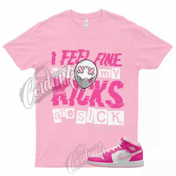 SICK Shirt to Match Jordan 1 Mid GS Medium Soft Fierce Pink Foam Triple Dunk Low Jezsport.com