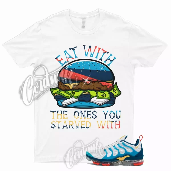 EAT T Shirt to Match Air VaporMax​ Plus White Citron Pulse Industrial Blue 1 Jezsport.com