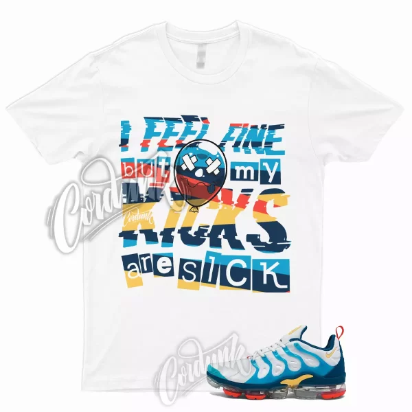 SICK T Shirt to Match Air VaporMax​ Plus White Citron Pulse Industrial Blue 1 Jezsport.com