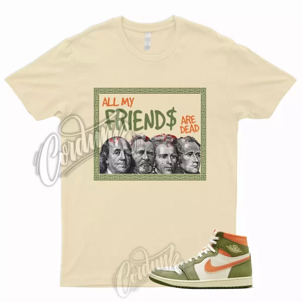 PREZ T Shirt for 1 High Celadon Sky J Light Olive Bright Mandarin Coconut Milk Jezsport.com