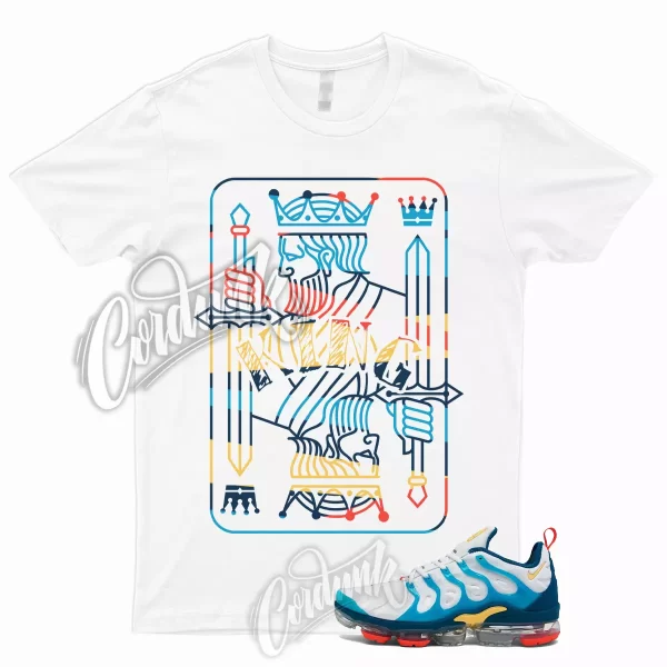 KING T Shirt to Match Air VaporMax​ Plus White Citron Pulse Industrial Blue 1 Jezsport.com