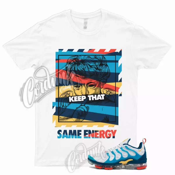 ENERGY T Shirt to Match Air VaporMax​ Plus White Citron Pulse Industrial Blue 1 Jezsport.com