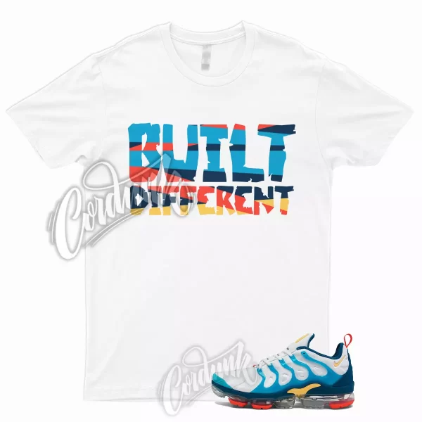 BUILT T Shirt to Match Air VaporMax​ Plus White Citron Pulse Industrial Blue 1 Jezsport.com