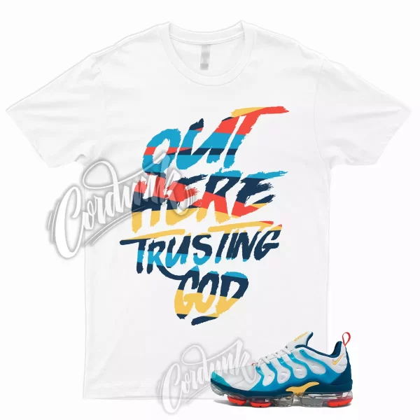 TG T Shirt to Match Air VaporMax​ Plus White Citron Pulse Industrial Blue 1 Jezsport.com